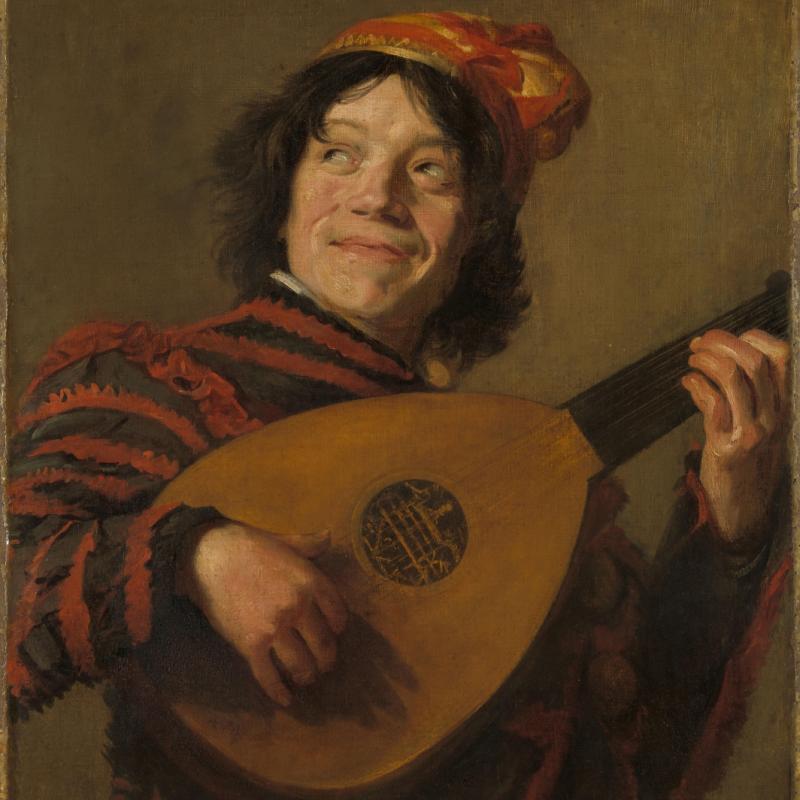 De nar of de luitspeler, kopie naar Frans Hals, ca. 1623 - ca. 1624. Rijksmuseum via Rijksstudio, publiek domein